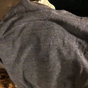 Dark blue crew neck sweater